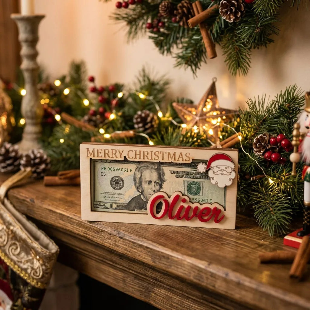 Personalized Christmas Money Holder - EverLee Creations