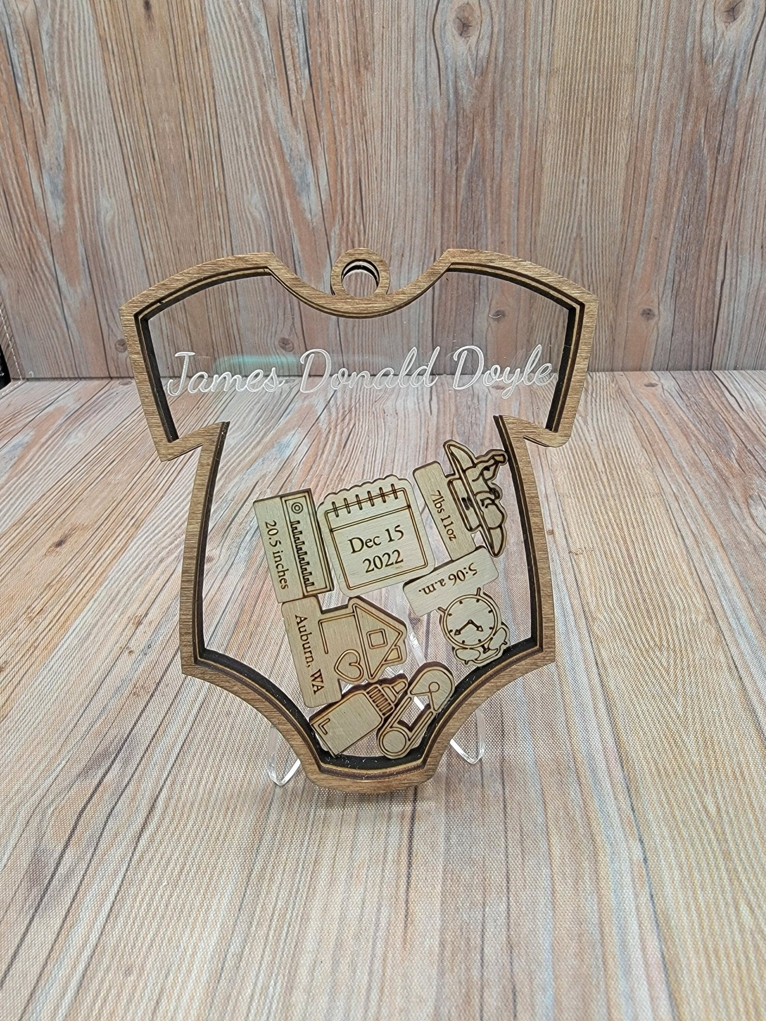 Baby's First Christmas Ornament Onesie Edition - EverLee Creations