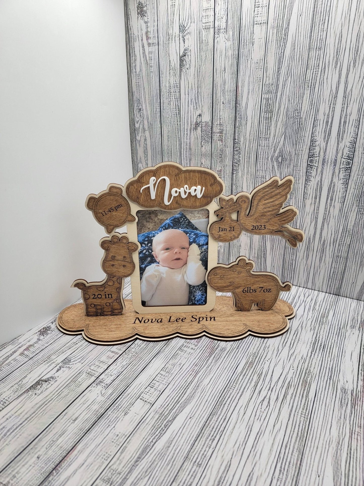 Birth Announcement Frame - EverLee Creations