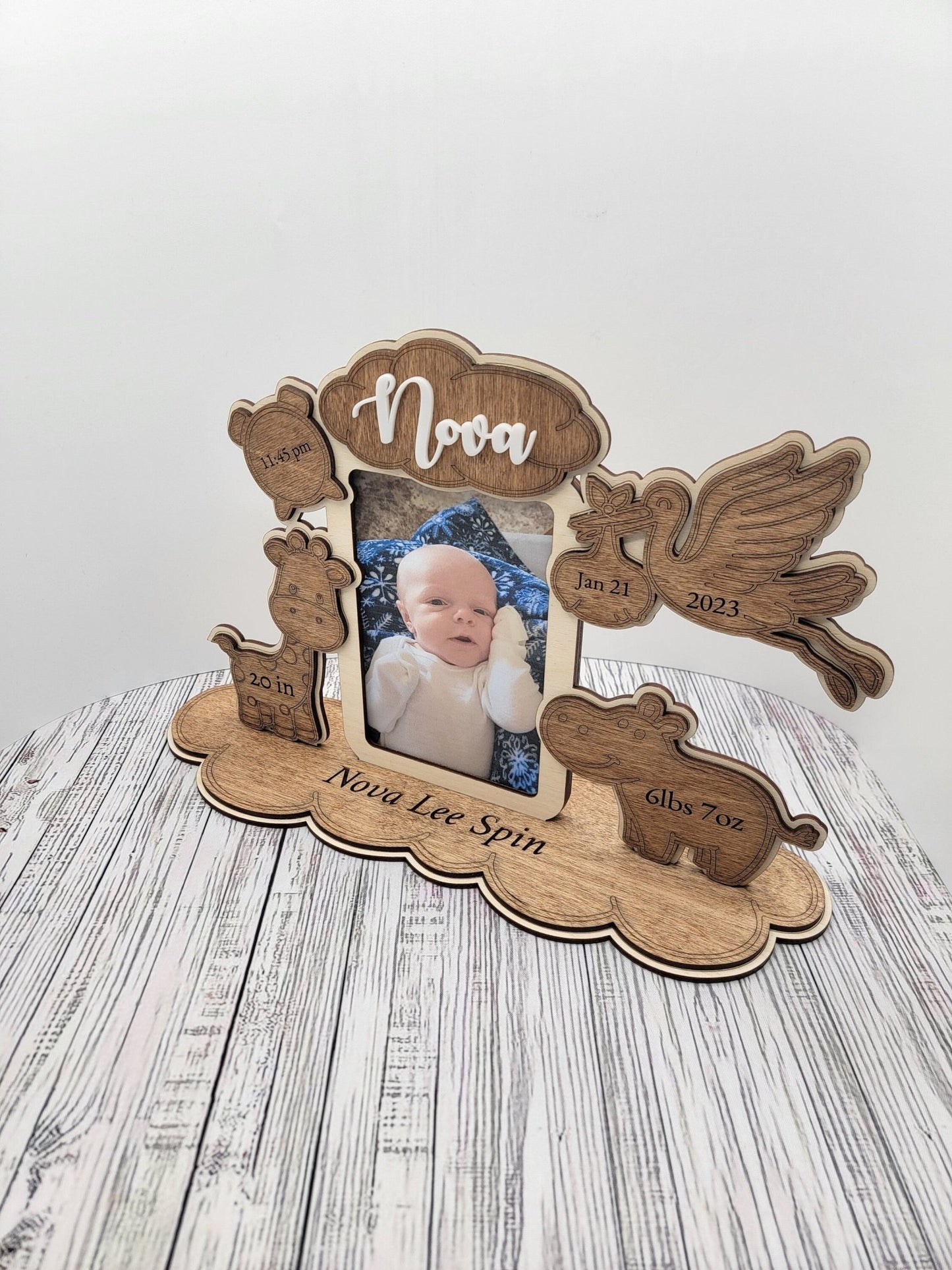 Birth Announcement Frame - EverLee Creations