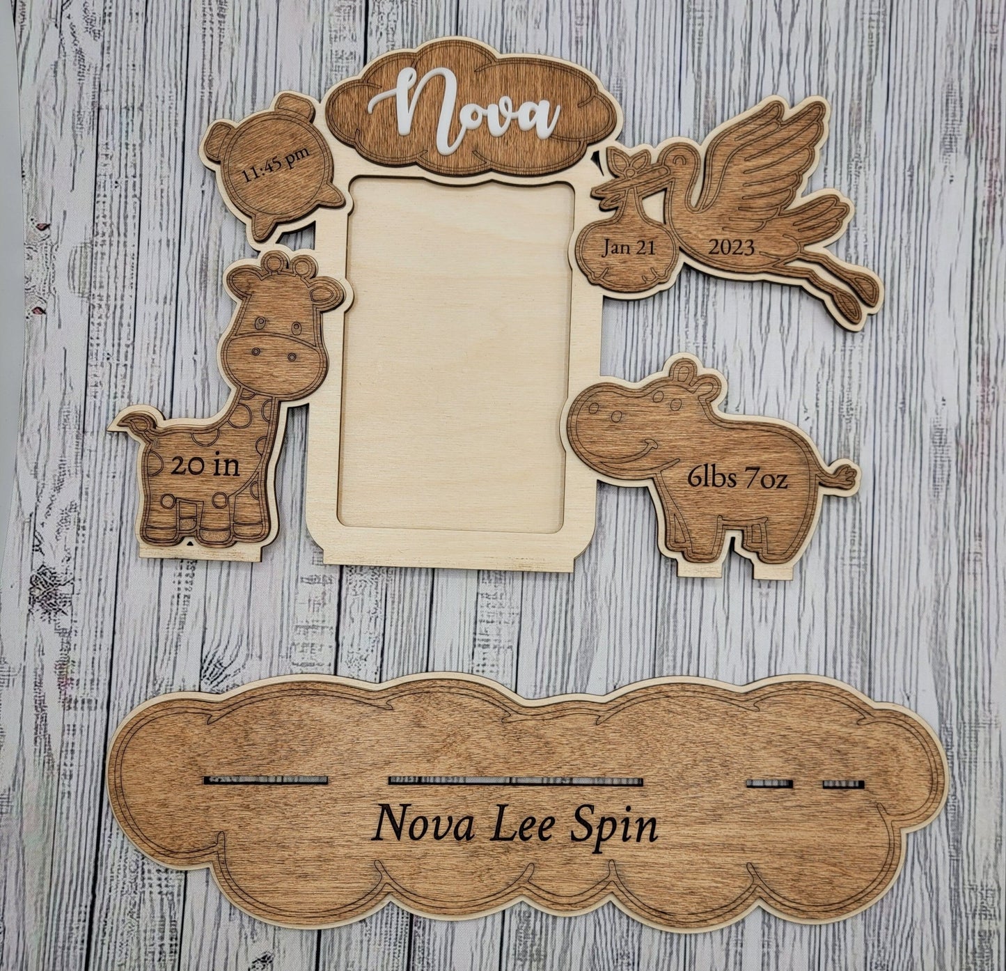 Birth Announcement Frame - EverLee Creations