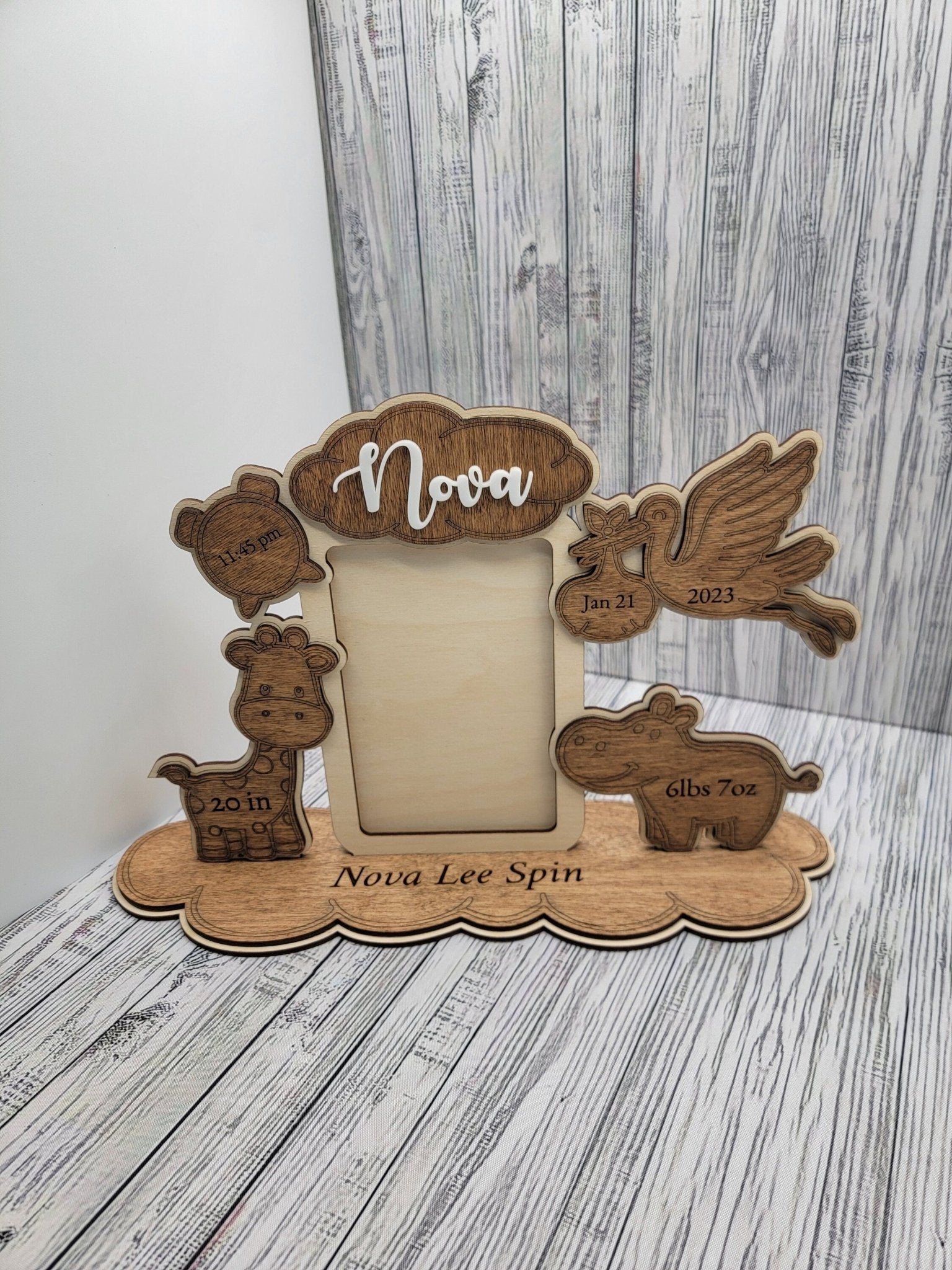 Birth Announcement Frame - EverLee Creations