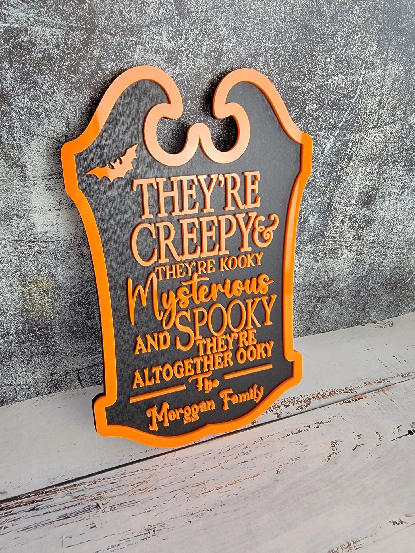 Custom Last Name Halloween Sign - EverLee Creations