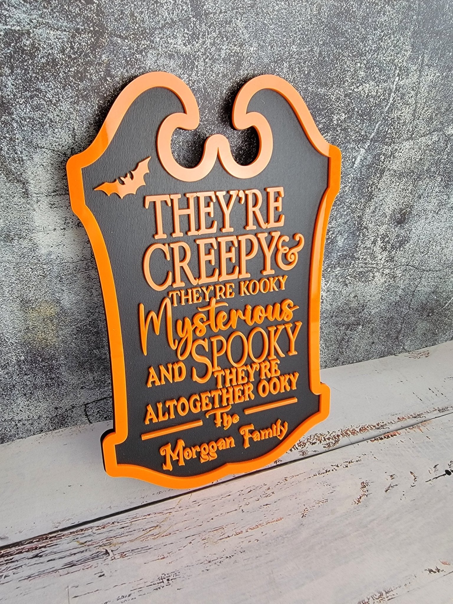 Custom Last Name Halloween Sign - EverLee Creations