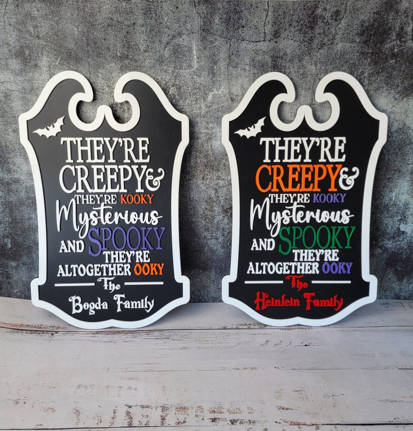 Custom Last Name Halloween Sign - EverLee Creations