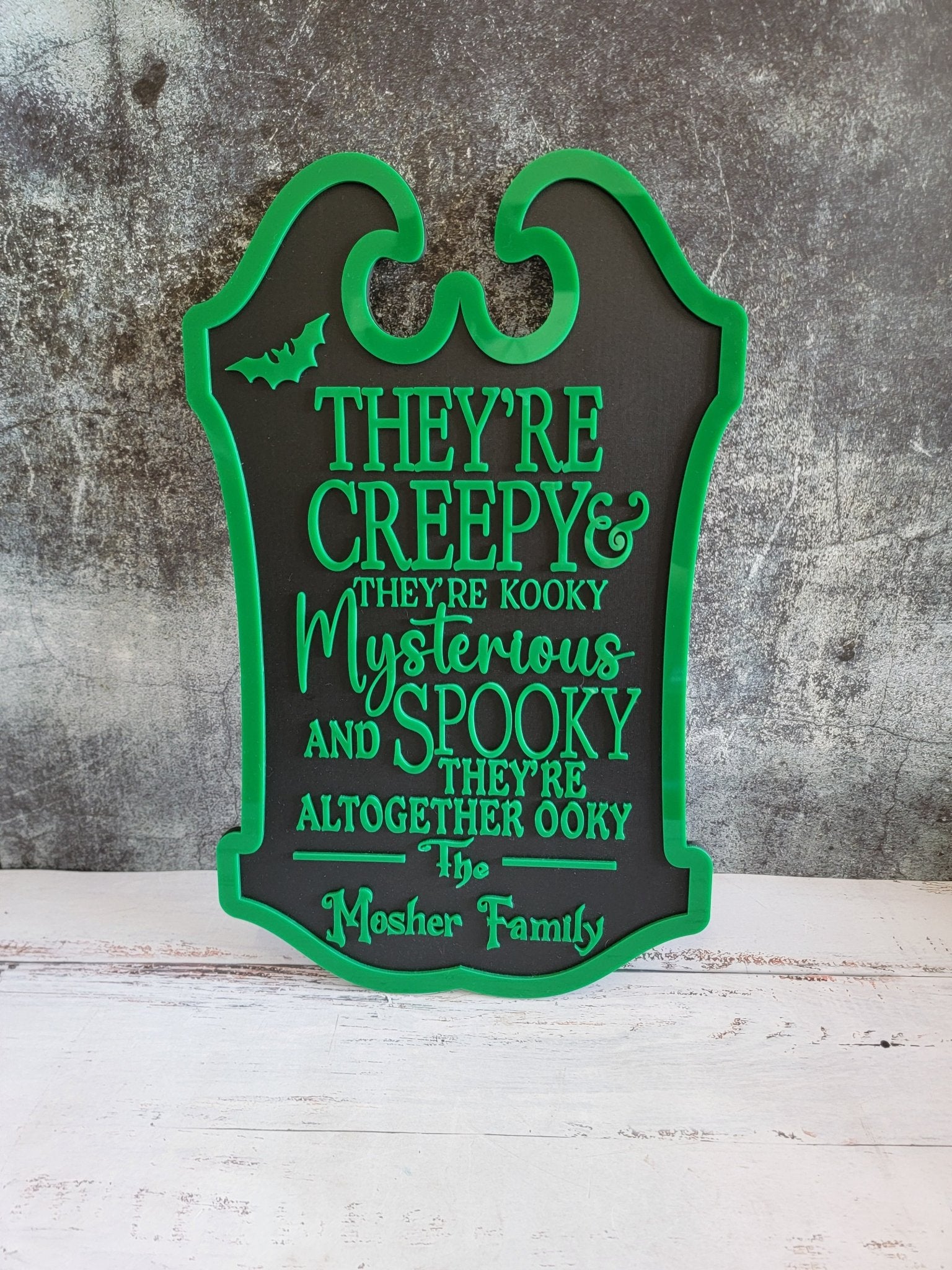 Custom Last Name Halloween Sign - EverLee Creations