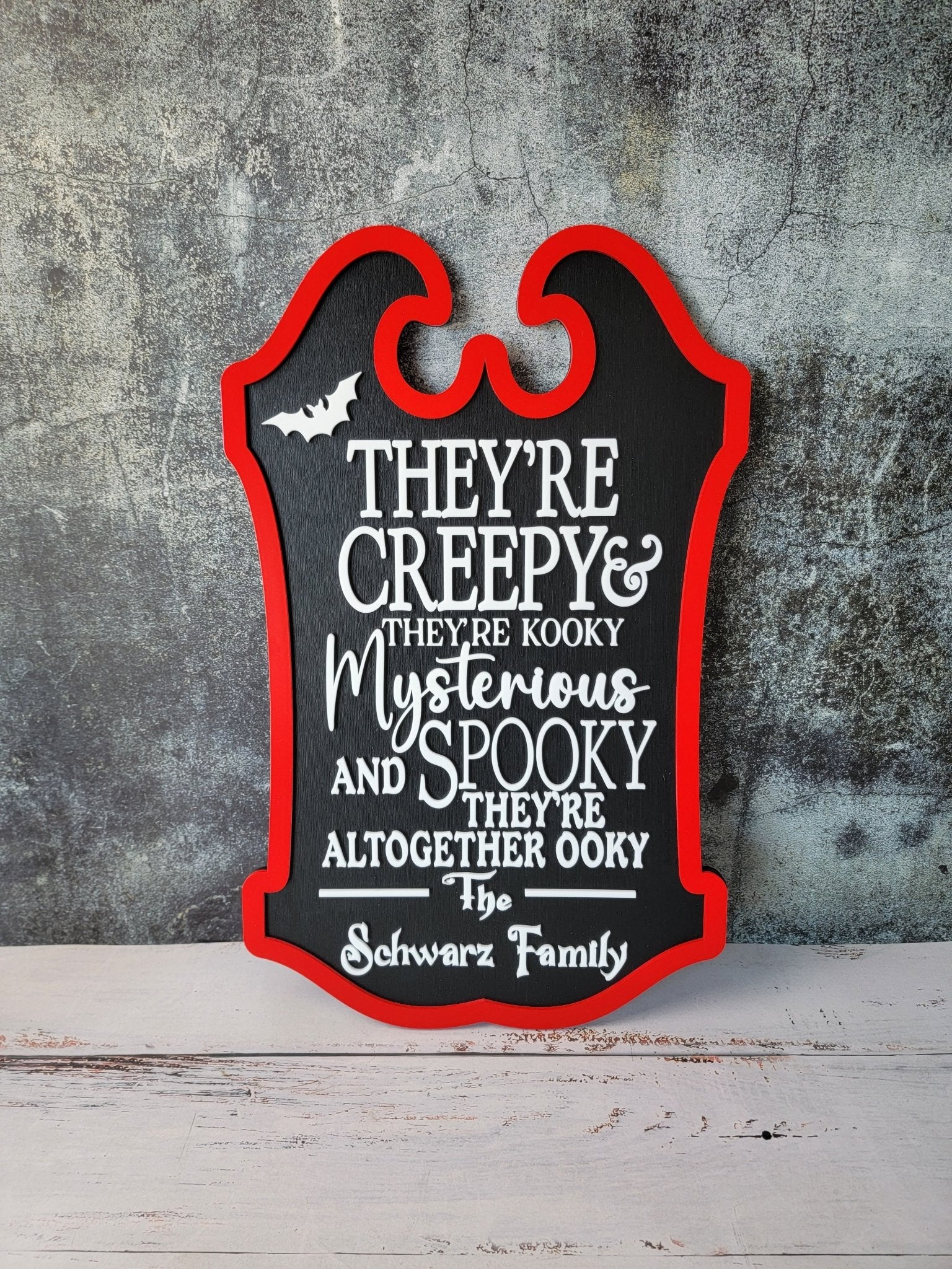 Custom Last Name Halloween Sign - EverLee Creations