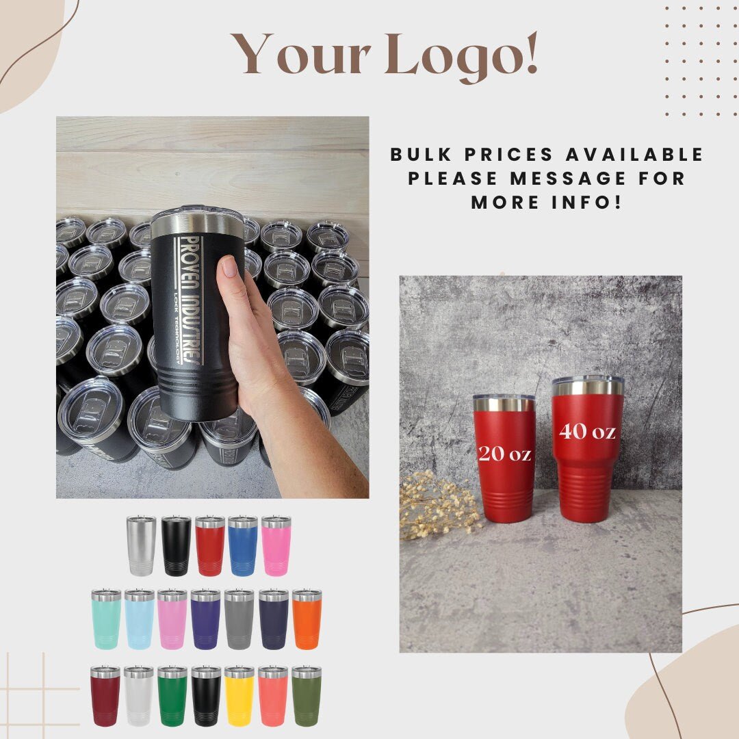 Custom Logo Tumbler - EverLee Creations