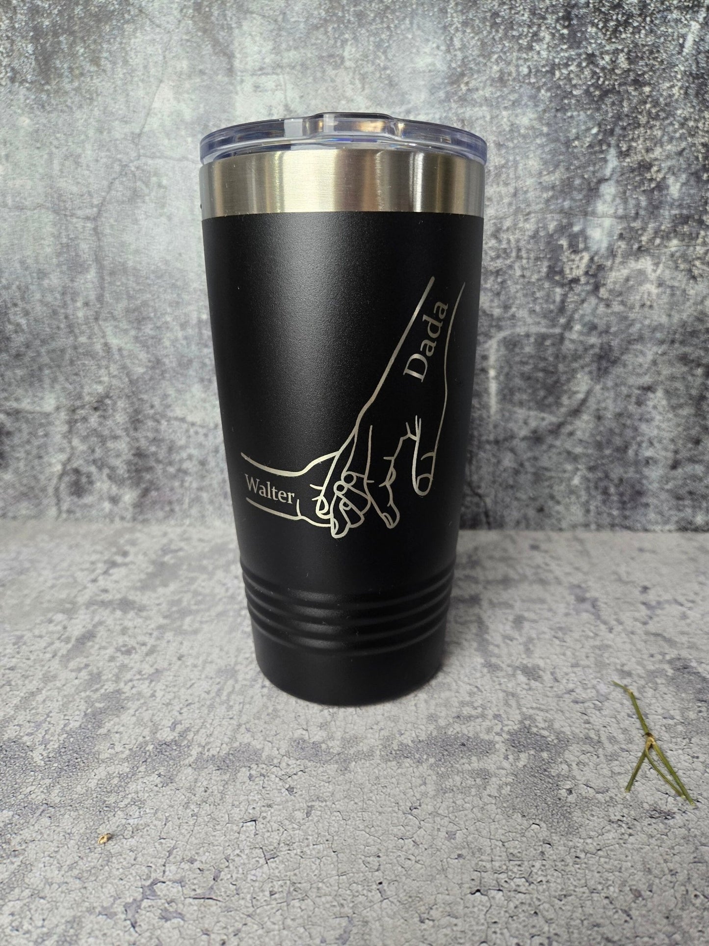 Dad Fist Bump Kids Names Father's Day Gift Tumbler - EverLee Creations