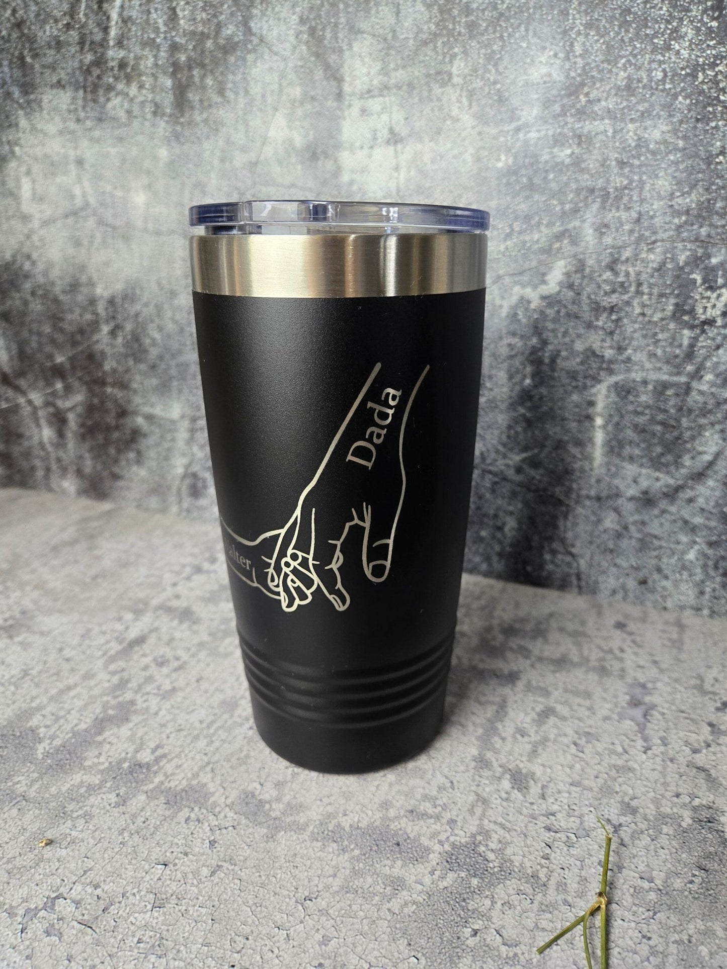 Dad Fist Bump Kids Names Father's Day Gift Tumbler - EverLee Creations