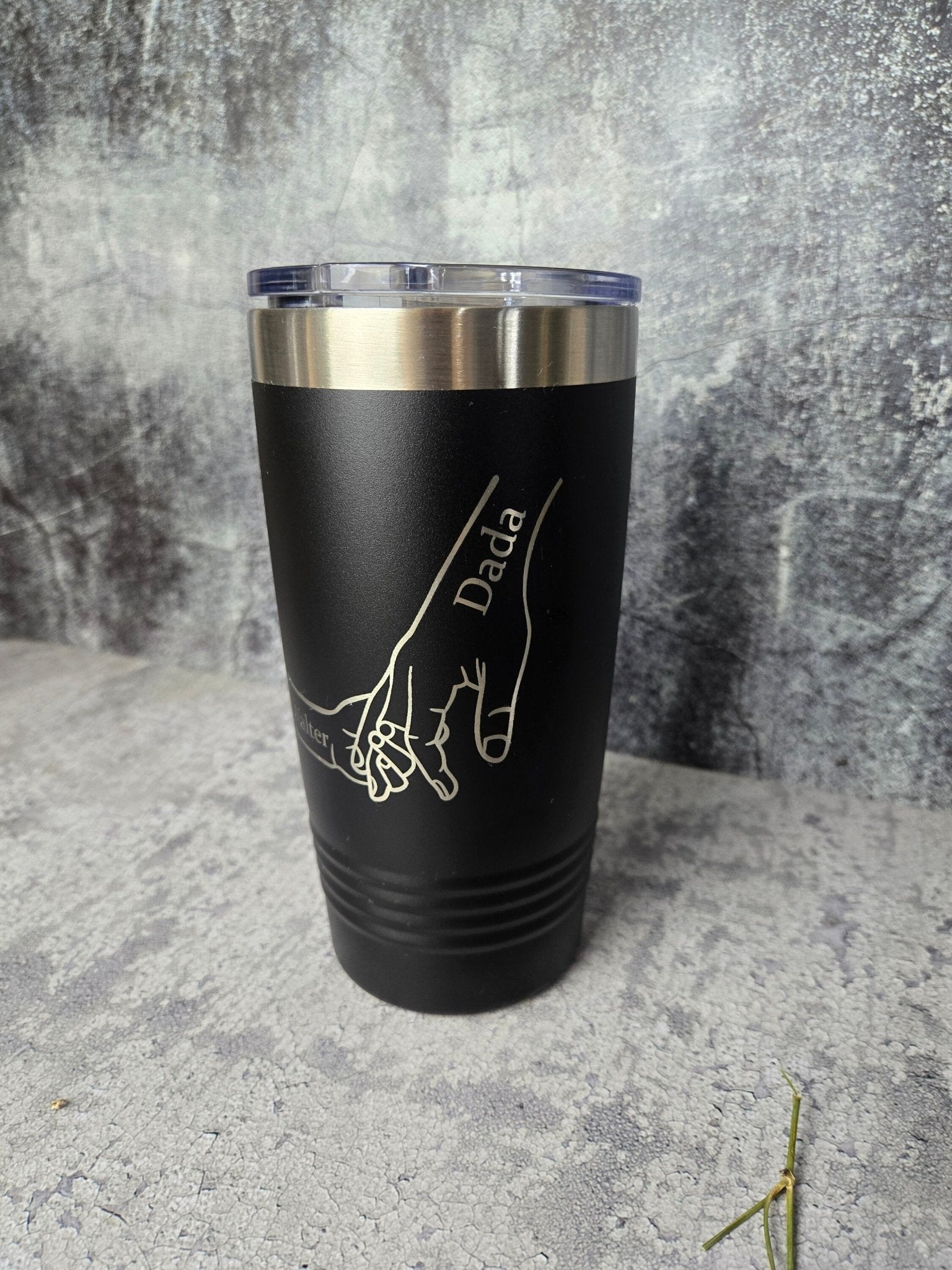 Dad Fist Bump Kids Names Father's Day Gift Tumbler - EverLee Creations