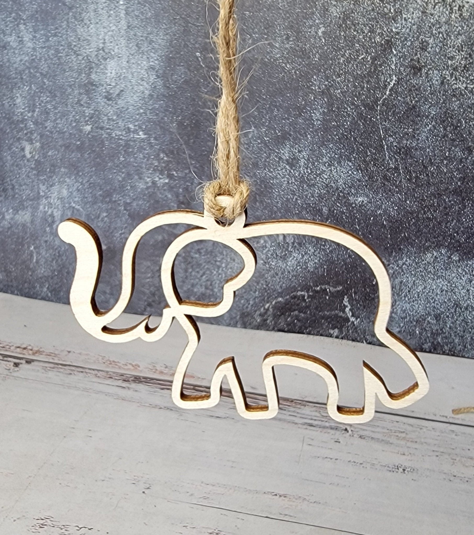 Elephant Friendship Sisterhood Ornament Keepsake Gift Wood ornament - EverLee Creations