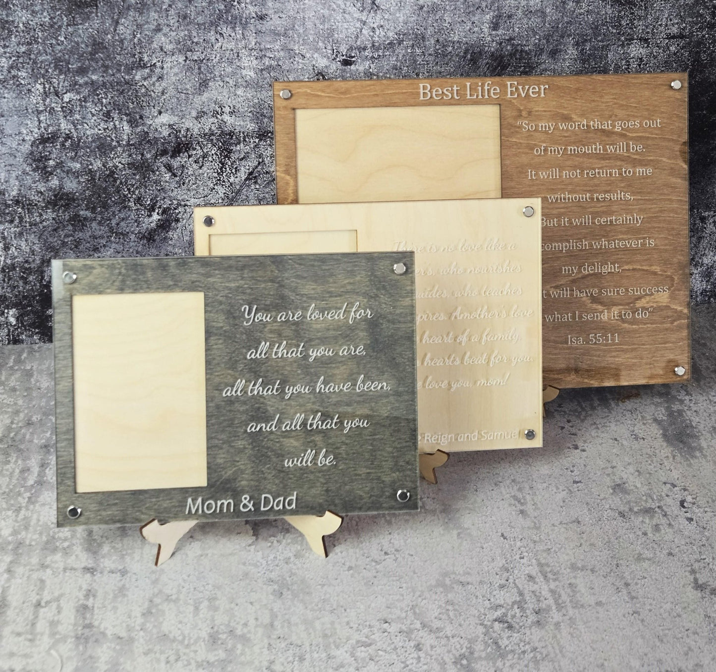 Engraved Handwriting Frame - EverLee Creations