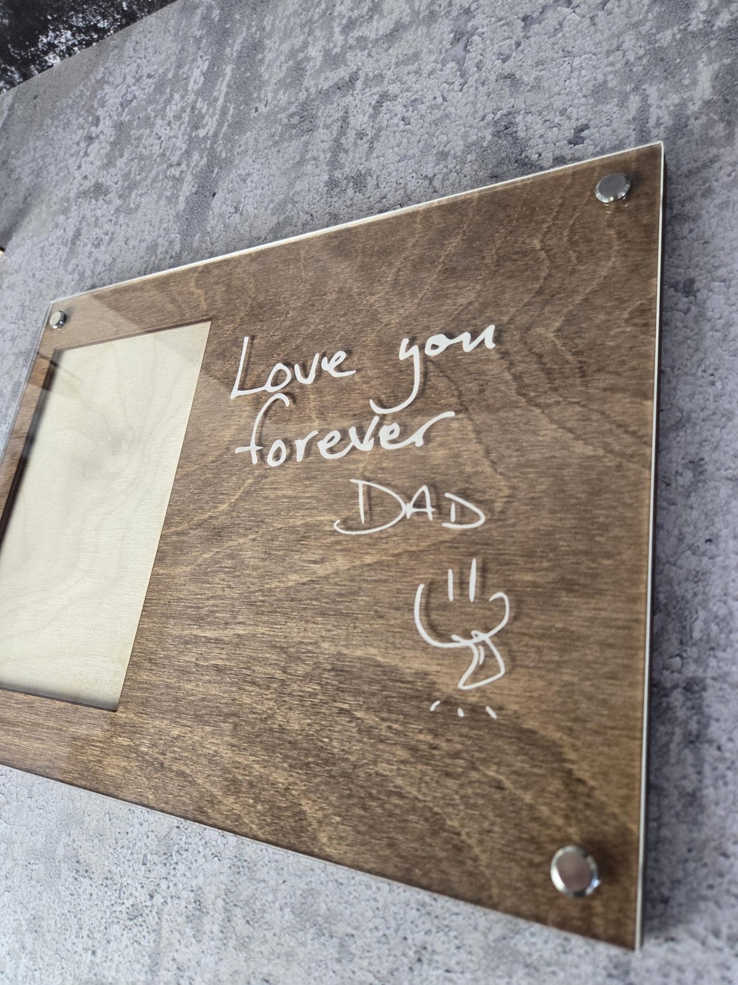 Engraved Handwriting Frame - EverLee Creations