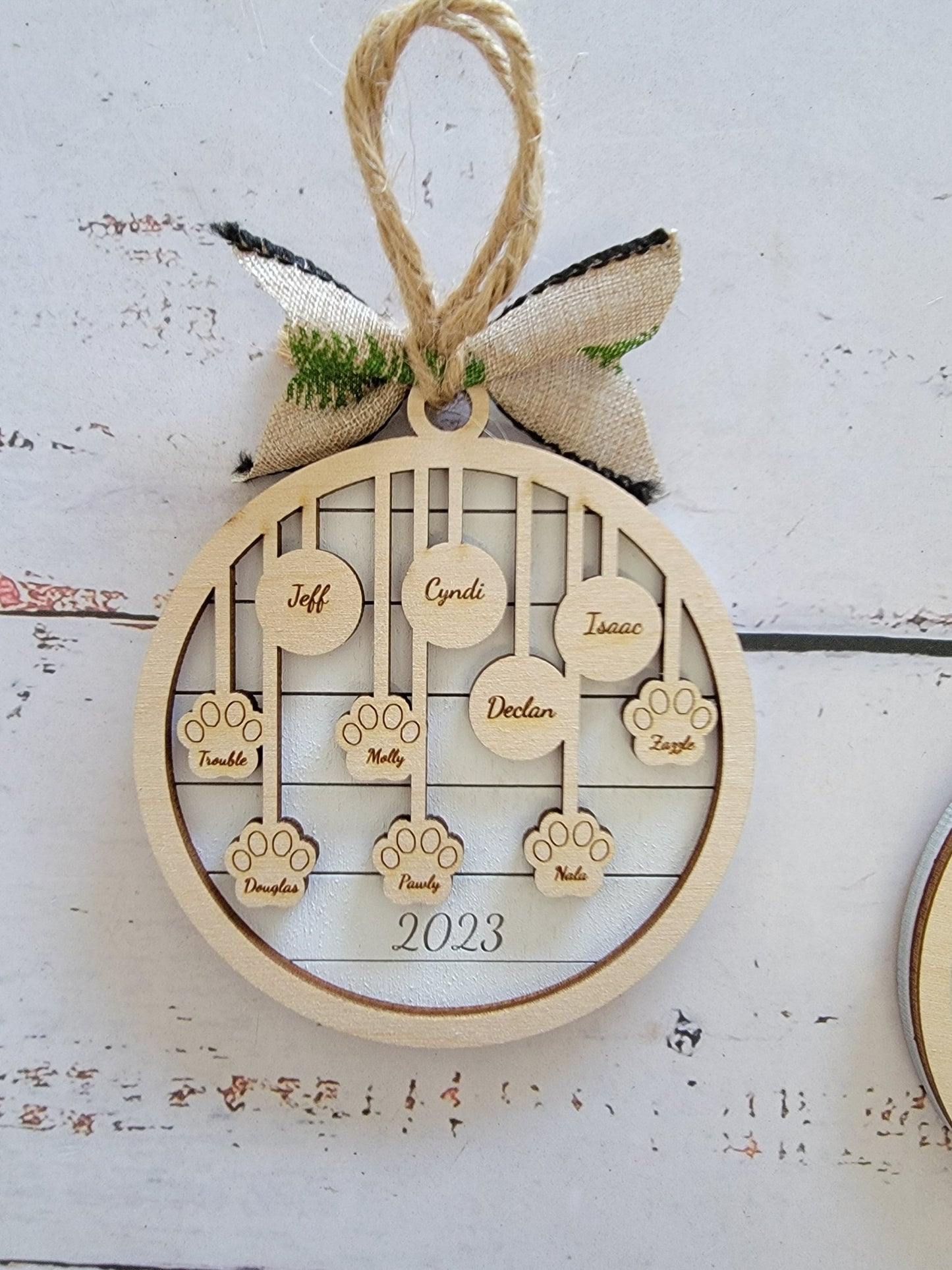 Family Christmas Ornament 2024 Bulb Edition - EverLee Creations