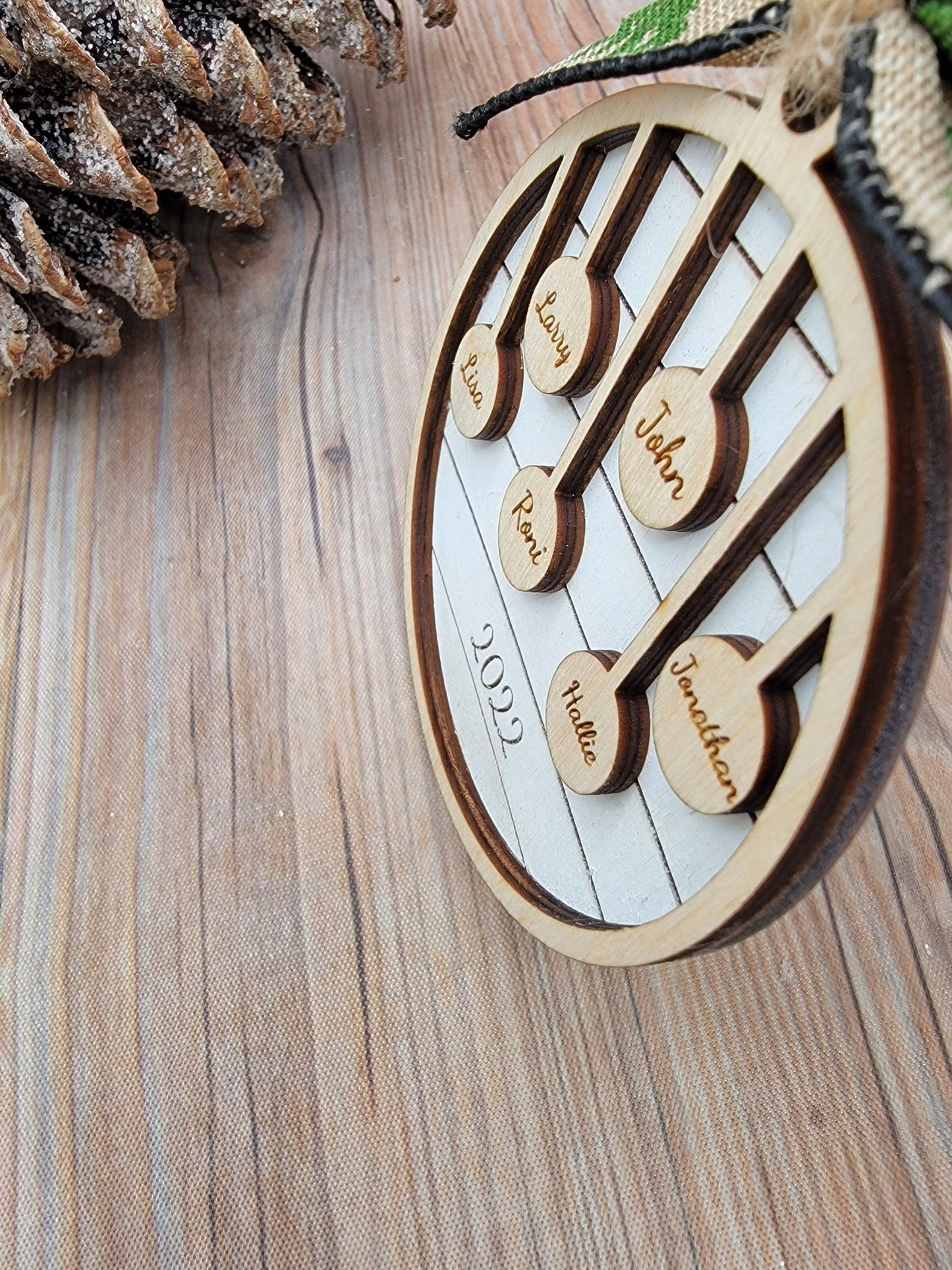 Family Christmas Ornament 2024 Bulb Edition - EverLee Creations
