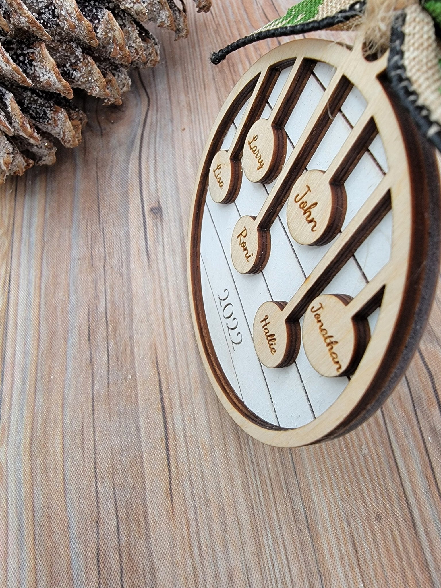 Family Christmas Ornament 2024 Bulb Edition - EverLee Creations