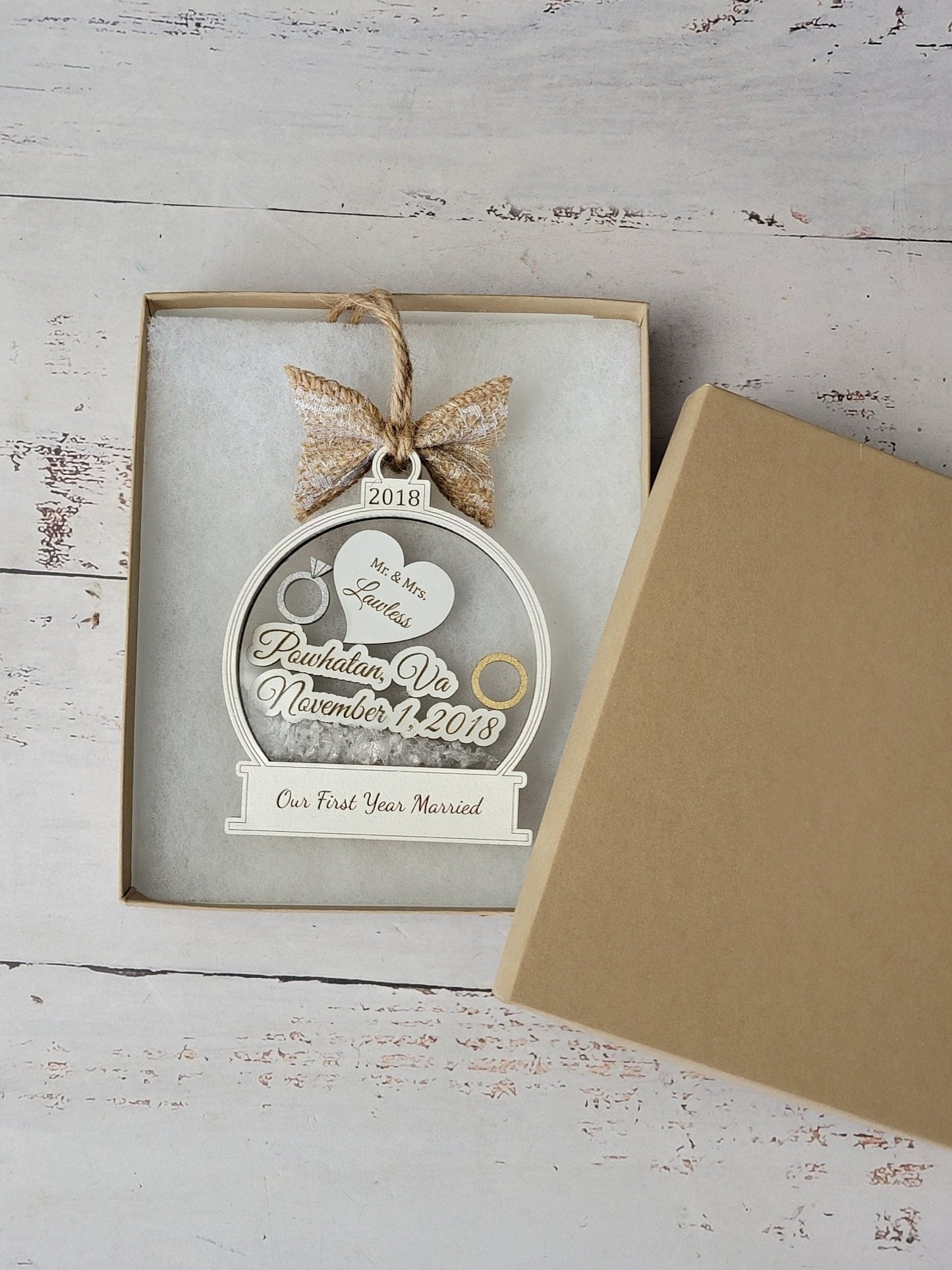 First Christmas Married Ornament - EverLee Creations