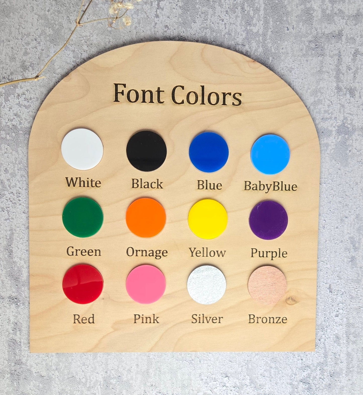 Monthly Wooden Milestone Photo Prop - EverLee Creations