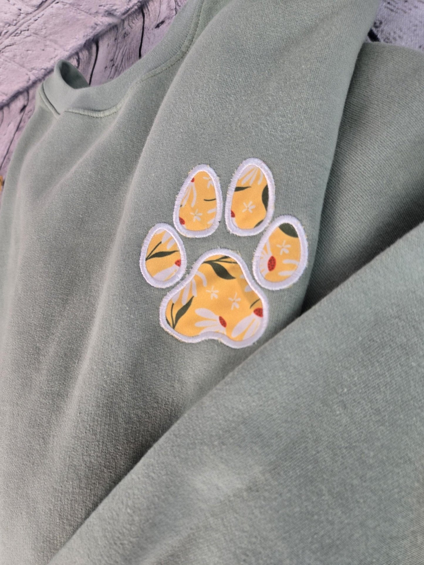 Personalized Dog Bandana With Matching Paw Print Sweatshirt - EverLee Creations