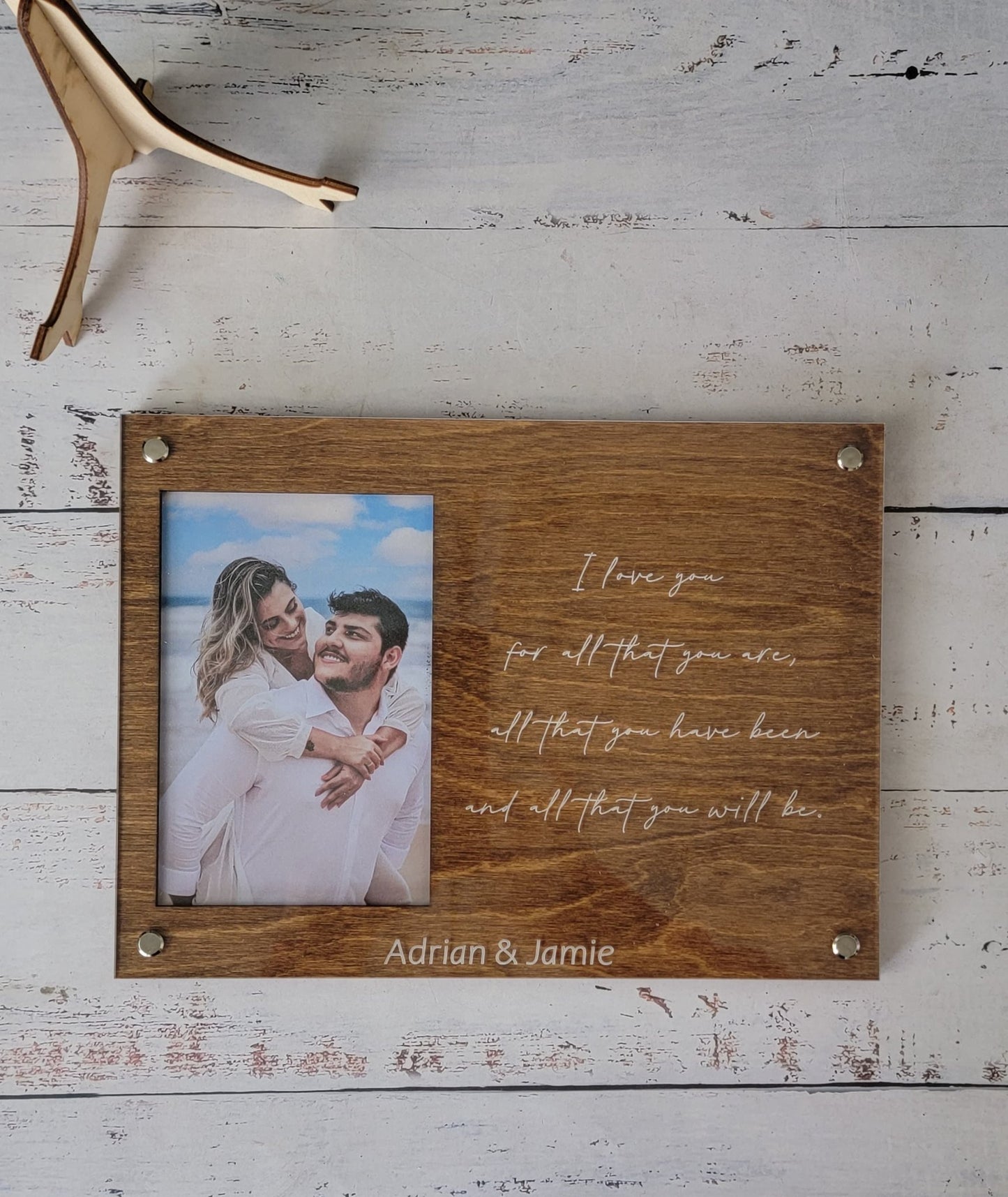 Personalized Engraved Picture Frame- Personalize With Your Favorite Quote - EverLee Creations