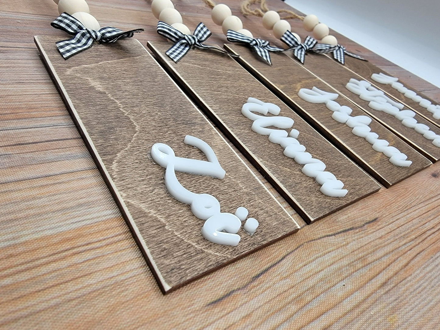 Personalized Stocking Tag Ornament,Personalized Christmas Stocking Tag- Family Names - EverLee Creations