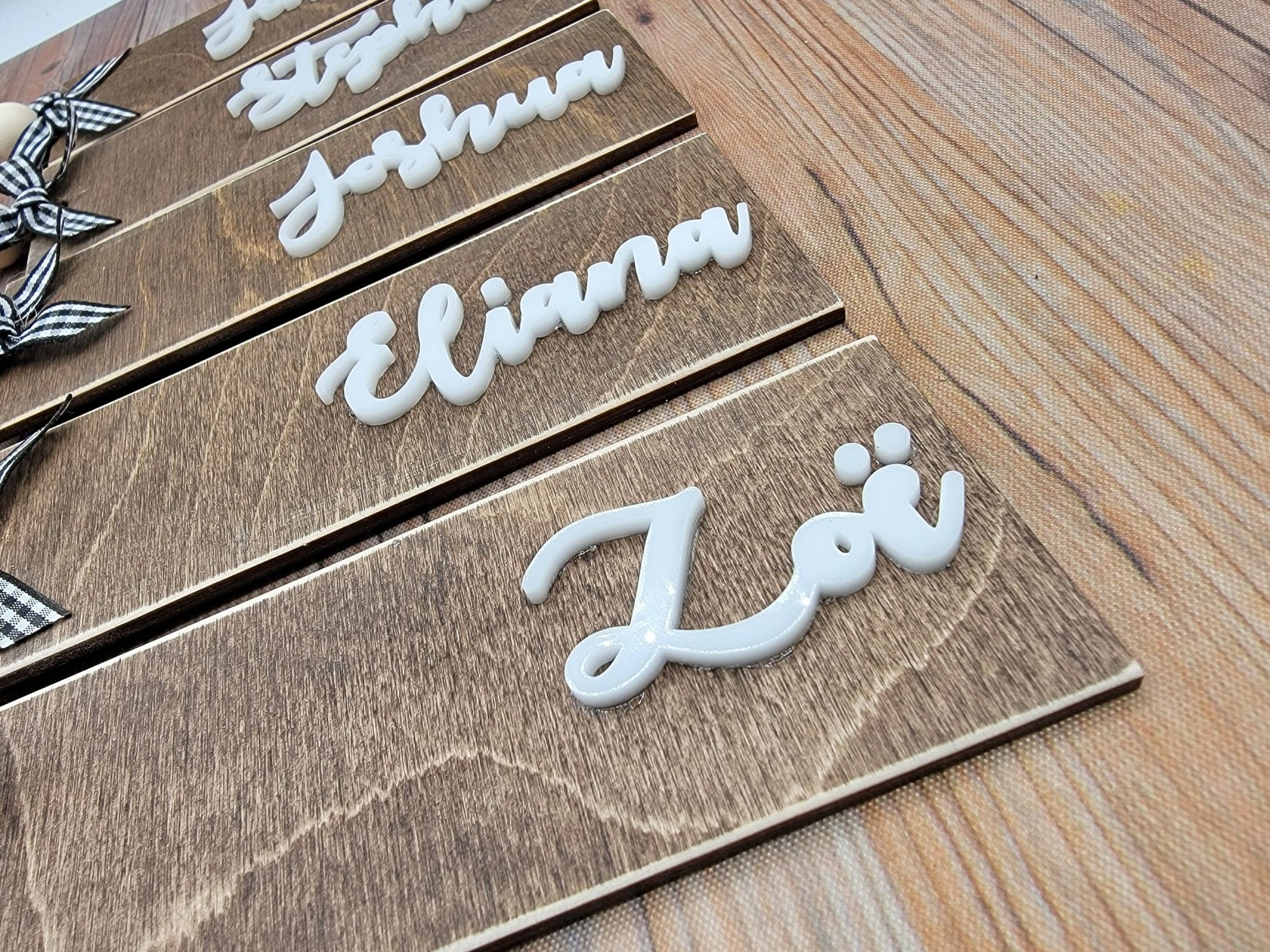 Personalized Stocking Tag Ornament,Personalized Christmas Stocking Tag- Family Names - EverLee Creations
