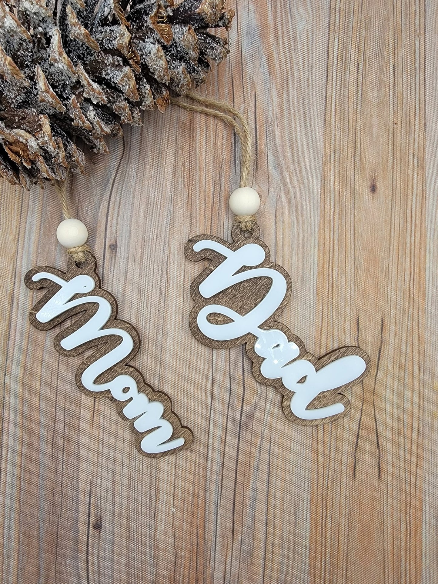 Personalized Stocking Tag Ornament,Personalized Christmas Stocking Tag- Family Names - EverLee Creations