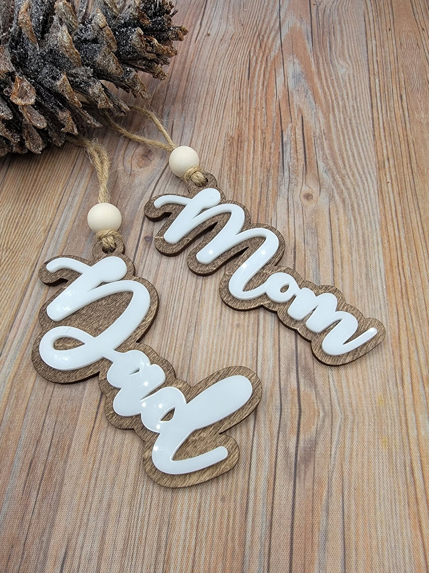 Personalized Stocking Tag Ornament,Personalized Christmas Stocking Tag- Family Names - EverLee Creations