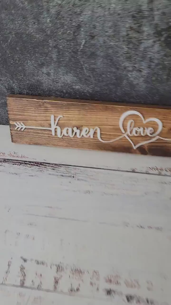 Personalized Valentines Day Gift / Love Couples Name Pallet Sign / Boyfriend Girlfriend Gift / Fiance Wedding Anniversary Gift / Custom Name