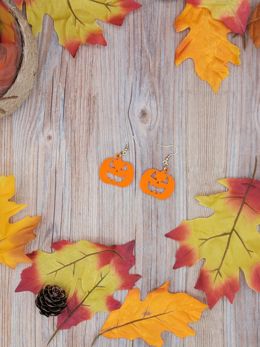 Pumpkin Earrings - EverLee Creations