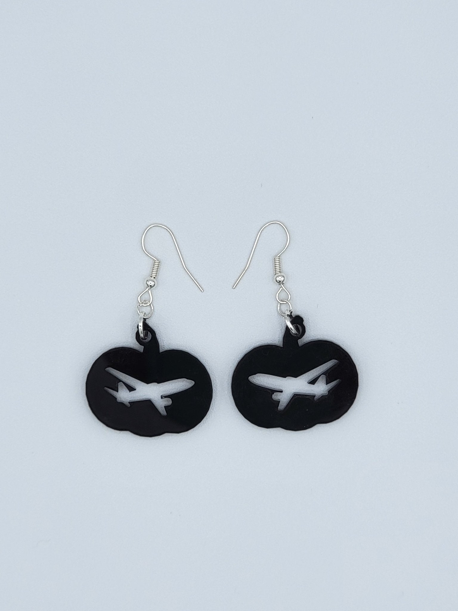 Pumpkin Plane Earrings - EverLee Creations
