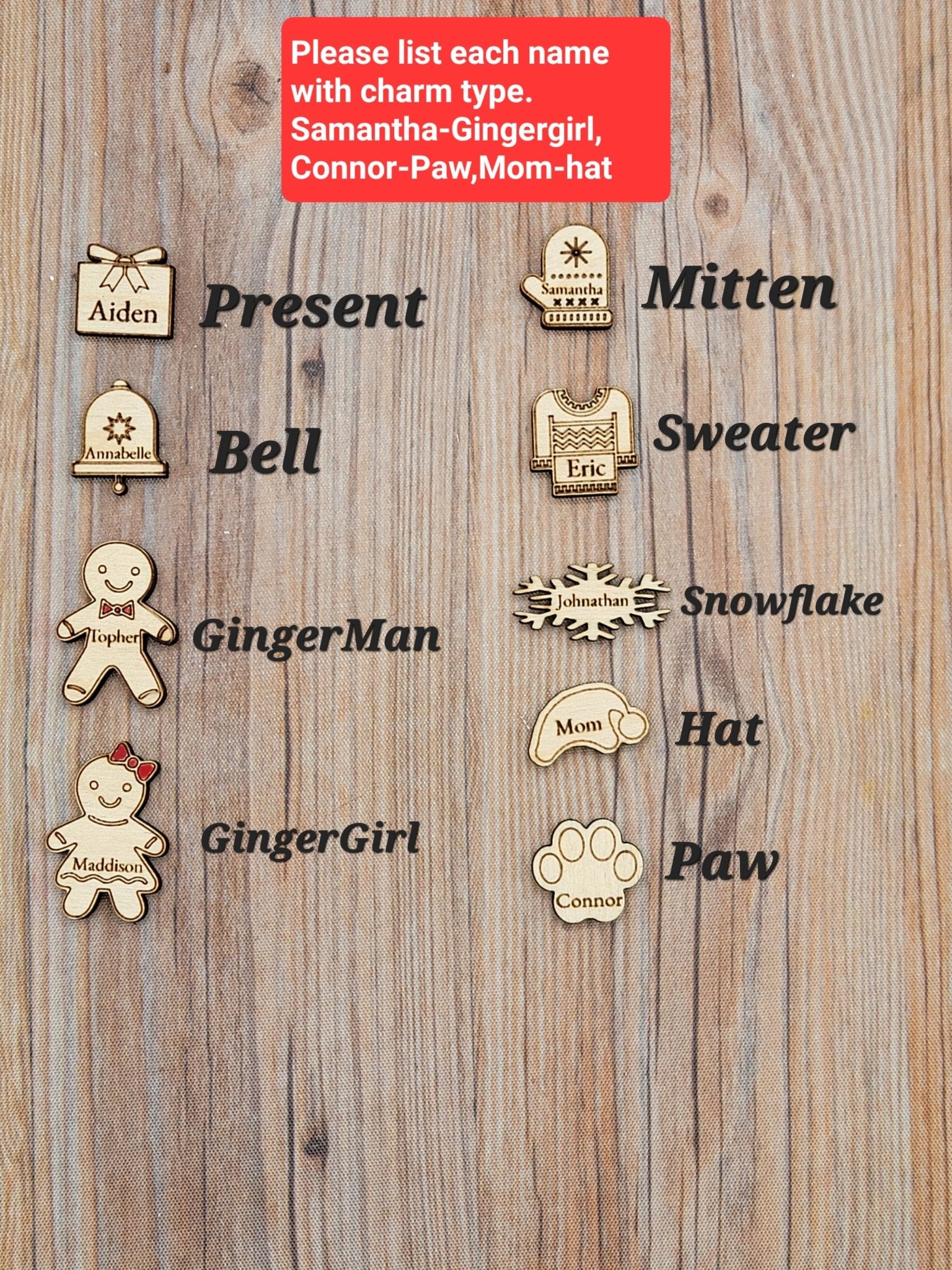 Stocking Christmas Shaker Ornament Personalized With Family Names - EverLee Creations