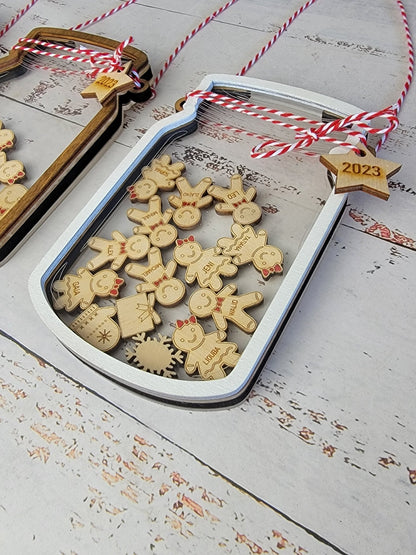 2024 Personalized Gingerbread Family Ornament - EverLee Creations