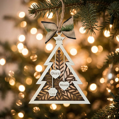 Personalized Family Tree Ornament - EverLee Creations