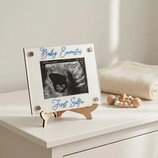 Ultrasound Picture Frame, Baby Sonogram Photo Frame, First Baby Picture Frame, Pregnancy Keepsake, Nursery Decor Gift