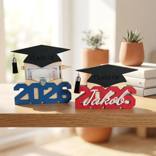 Personalized Graduation Money Holder 2026, Class of 2026 Graduation Gift, Graduation Cash Holder, Custom Grad Gift, Graduation Party Gift