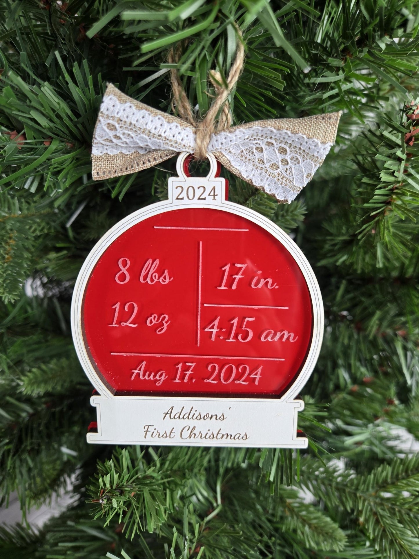 Baby's First Christmas Ornament - EverLee Creations