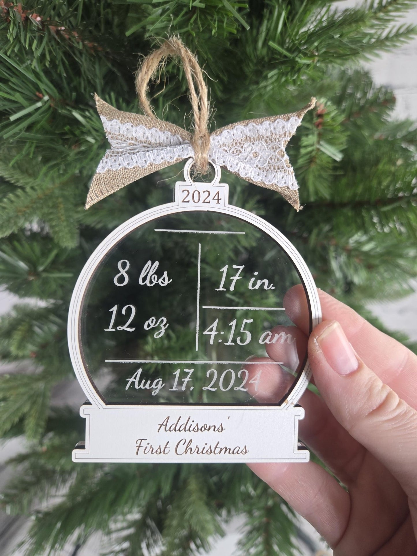 Baby's First Christmas Ornament - EverLee Creations