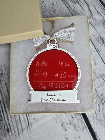 Baby's First Christmas Ornament - EverLee Creations