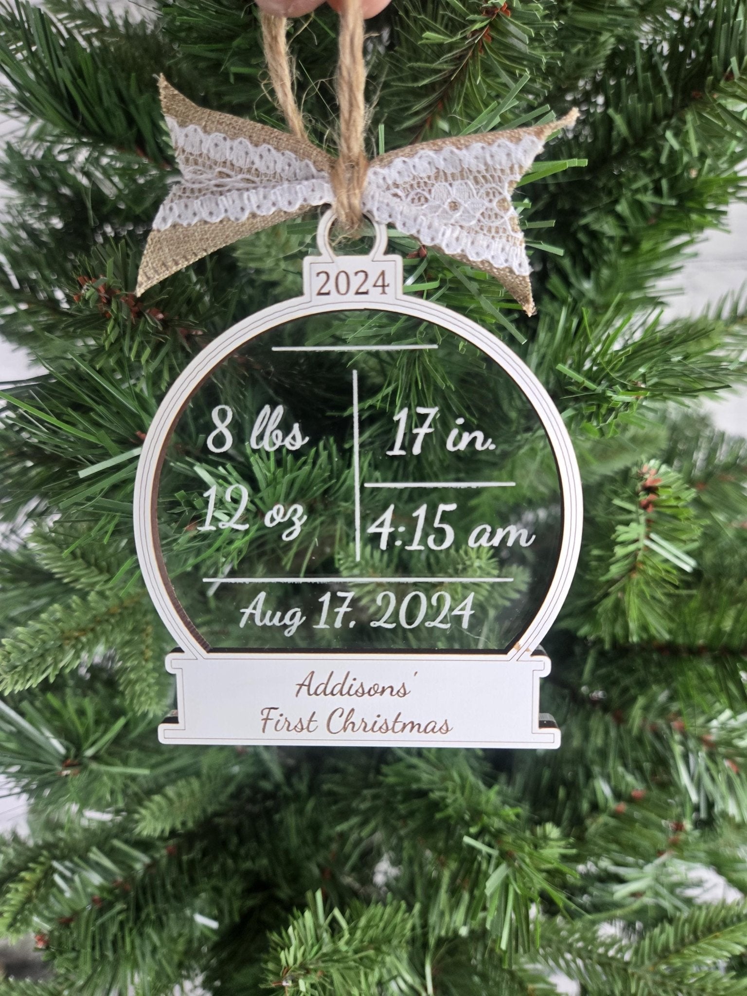 Baby's First Christmas Ornament - EverLee Creations