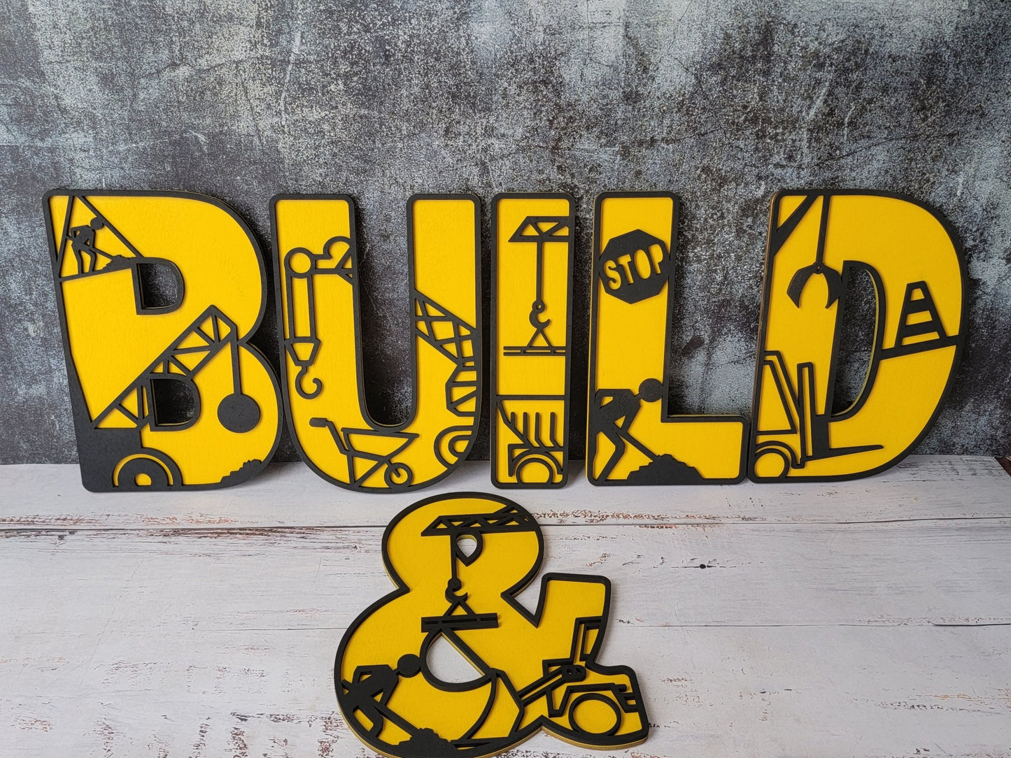 Construction Letters - EverLee Creations