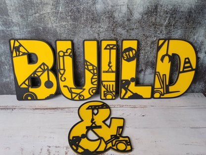 Construction Letters - EverLee Creations