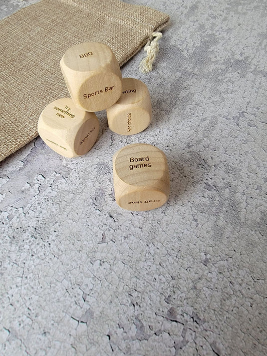 Couples date decision dice-Personalized Valentines Gift- Date night, Valentines Gift, gift for her - EverLee Creations