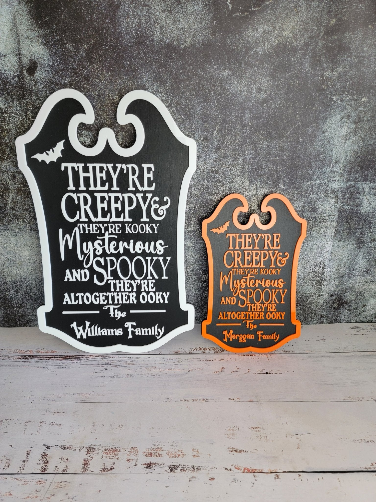 Custom Last Name Halloween Sign - EverLee Creations