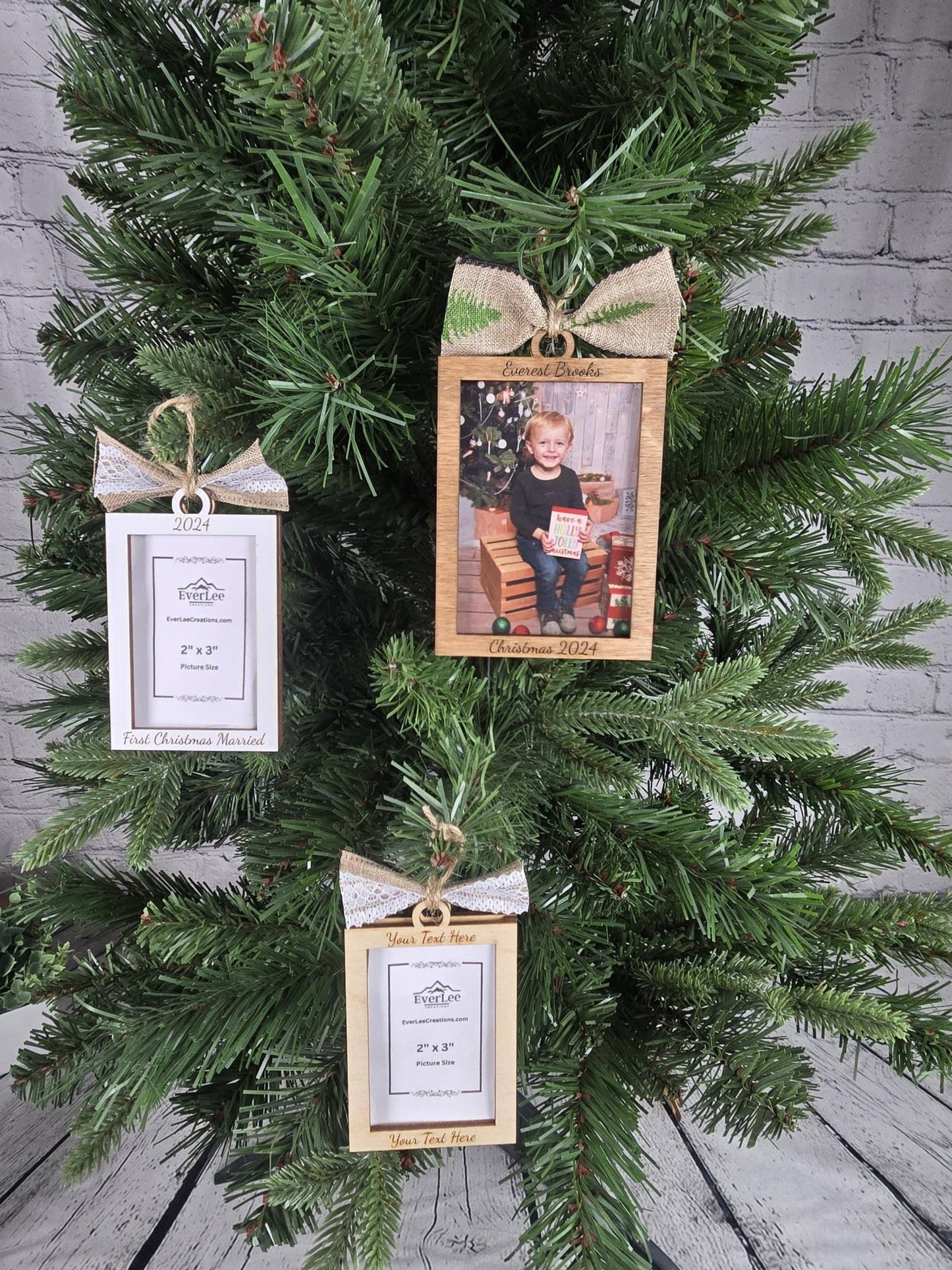 Custom Photo Ornament Picture Frame - EverLee Creations