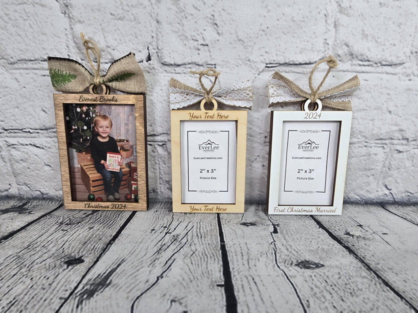 Custom Photo Ornament Picture Frame - EverLee Creations