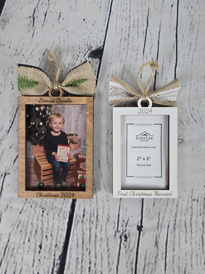 Custom Photo Ornament Picture Frame - EverLee Creations