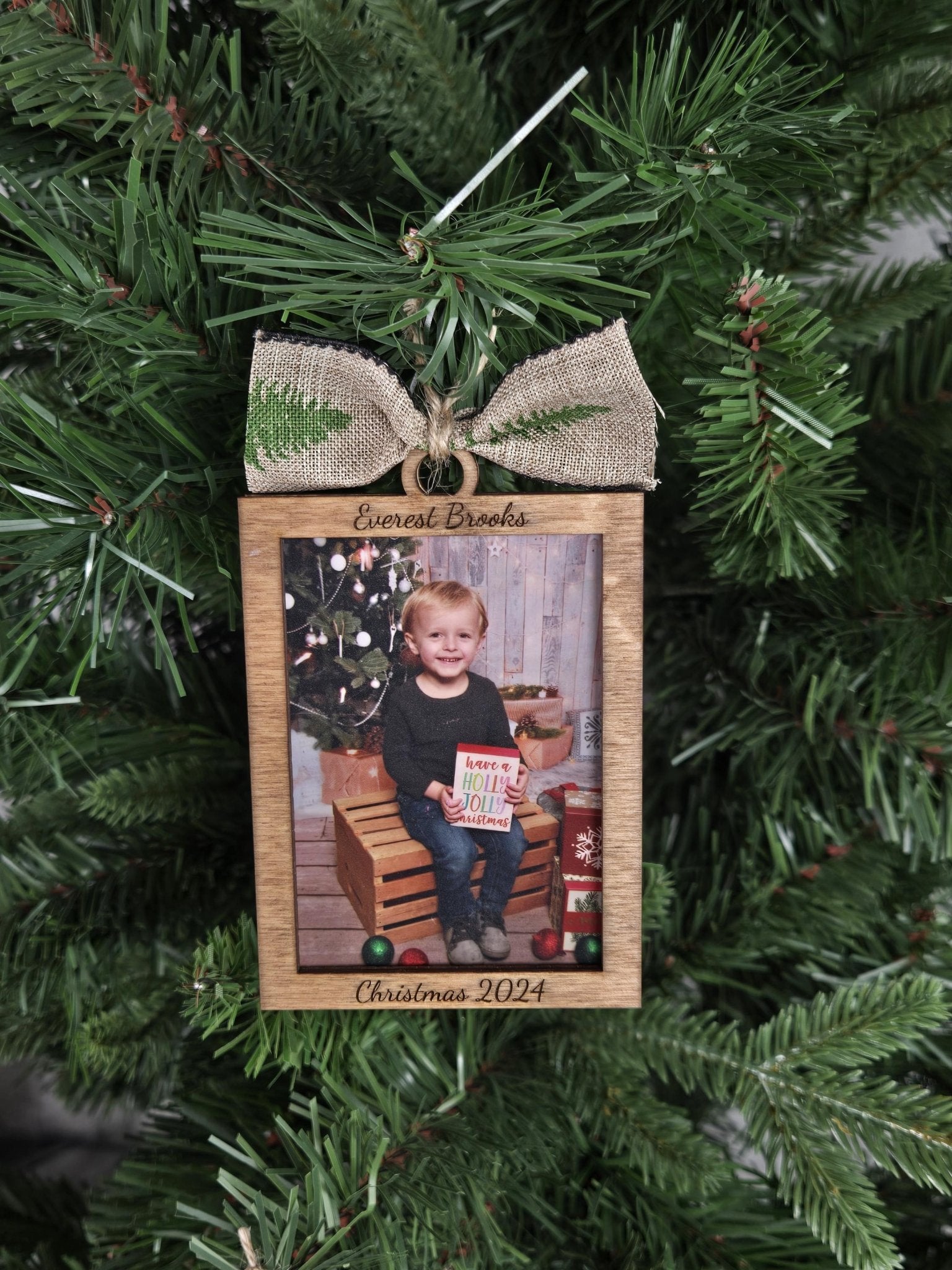 Custom Photo Ornament Picture Frame - EverLee Creations