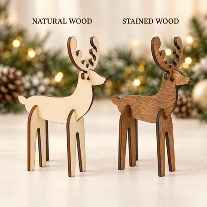 Mini Reindeer 3D Puzzle – Personalized Christmas Decor